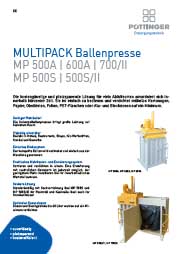 Produktblatt MULTIPACK Ballenpressen 500S 500SII