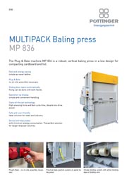 Product sheet MULTIPACK baling press 836