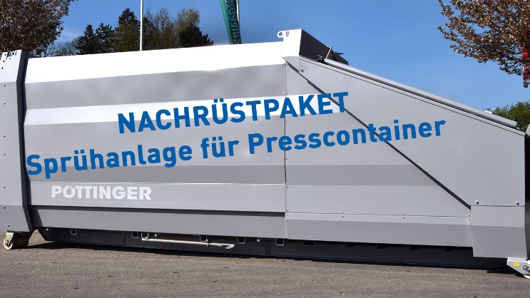 AKTION: Nachrüstpaket: Sprühanlage für Presscontainer